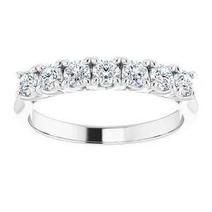 WB Choice Jewelry Rings 14K White 275 mm Round SevenStone Anniversary Band Mounting 12282960001PSTWBC WB Choice Jewelry Rings 14K White 275 mm Round SevenStone Anniversary Band Mounting 12282960001PSTWBC