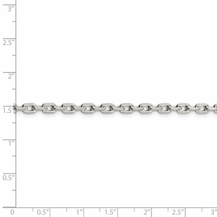 WB Choice Jewelry Rings Sterling Silver 395mm Beveled Oval Cable ChainWBCQCA12018 WB Choice Jewelry Rings Sterling Silver 395mm Beveled Oval Cable ChainWBCQCA12018
