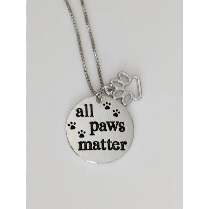 AliExpress All Paws Matter Pet Lovers Stainless Steel 18 Necklace Necklaces AliExpress All Paws Matter Pet Lovers Stainless Steel 18 Necklace Necklaces