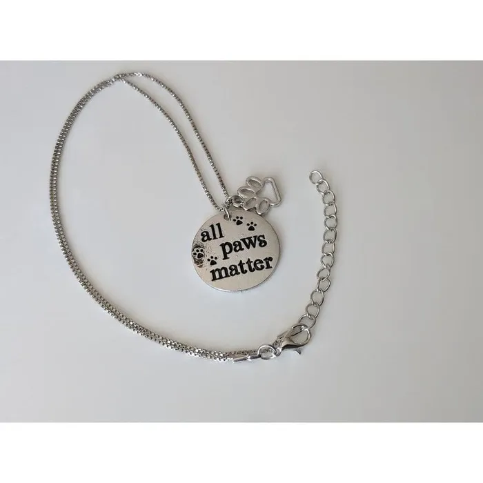 AliExpress All Paws Matter Pet Lovers Stainless Steel 18 Necklace Necklaces
