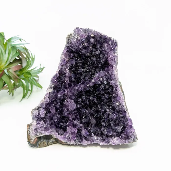 Amethyst 41 Cut Base Geode LV6665 Bliss Crystals Rings