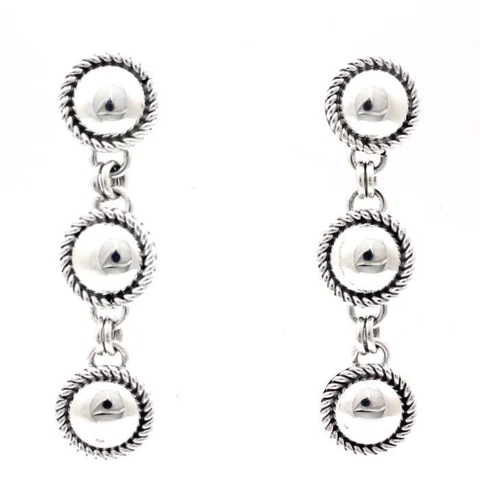 Artie Yellowhorse Earrings Triple Drop Small Twist Earrings