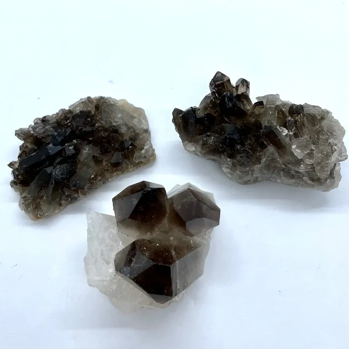 Bliss Crystals Charm Necklaces Smoky Quartz Cluster C011