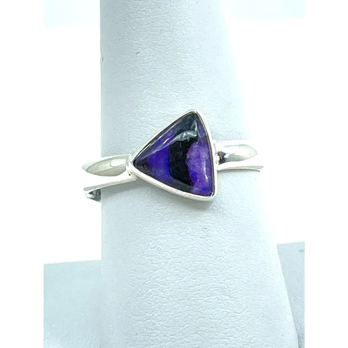Bliss Crystals Rings Sugilite Triangle Ring Sz 975 SK8866