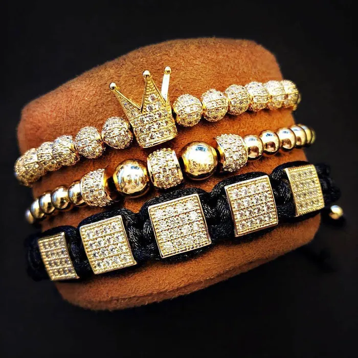 Bracelets Madeofrose Luxury Bracelet Set With Crown