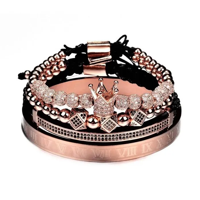 Bracelets Madeofrose Luxury Bracelet Set With Crown