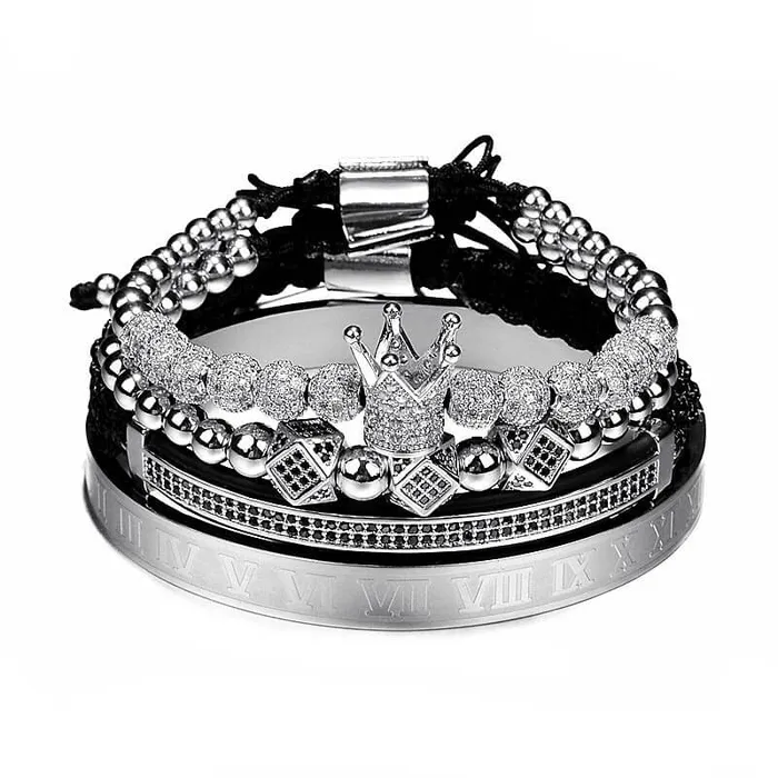 Bracelets Madeofrose Luxury Bracelet Set With Crown