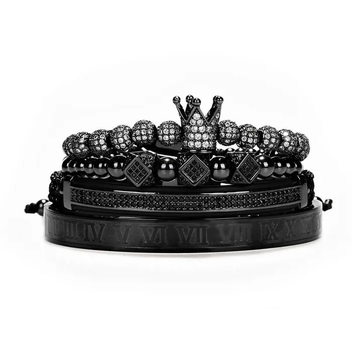 Bracelets Madeofrose Luxury Bracelet Set With Crown