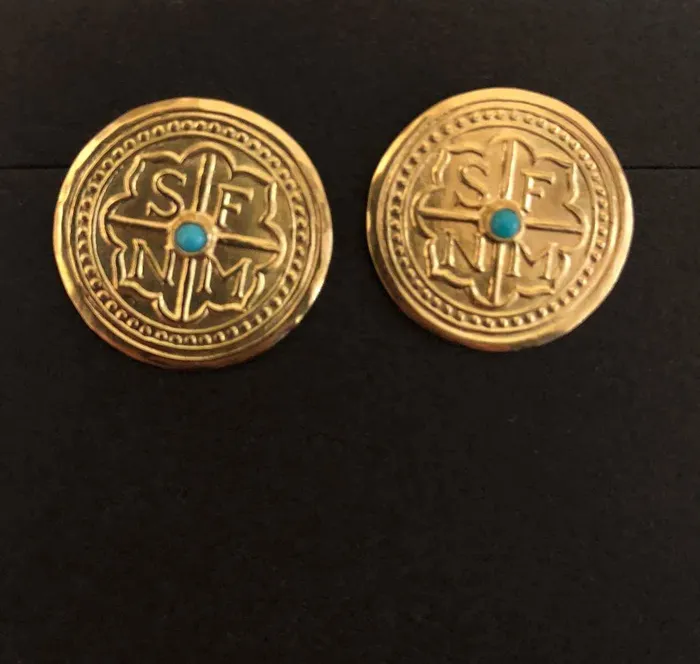 Earrings Doug Magnus Santa Fe Button Earrings