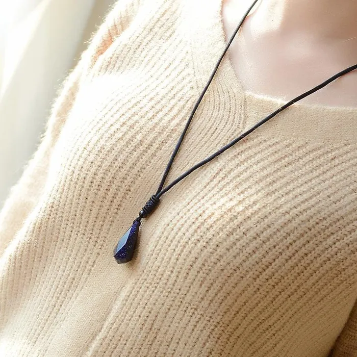 Necklaces Blue Sandstone Empowering Necklace Tree of Color