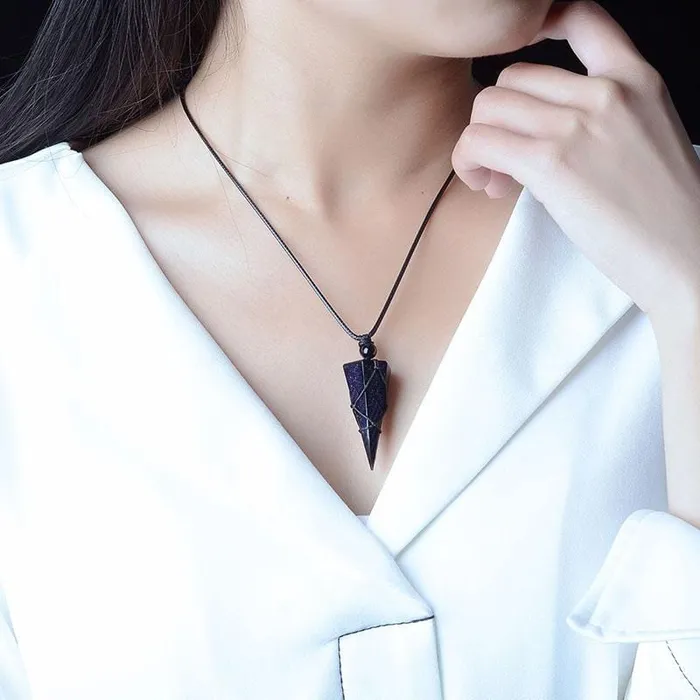 Necklaces Blue Sandstone Empowering Necklace Tree of Color