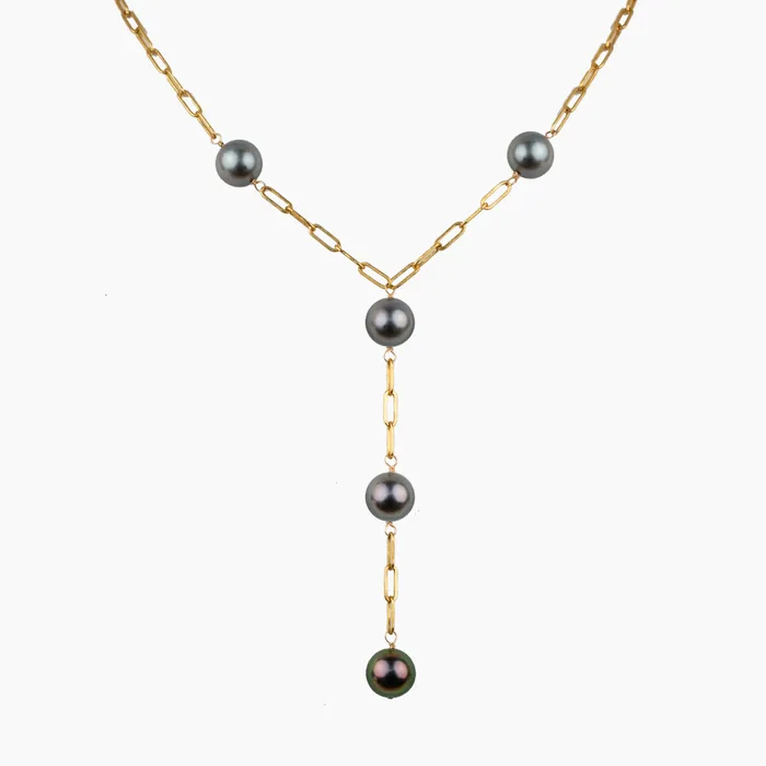 Necklaces misha hawaii Kelly Tahitian Pearl Y Necklace