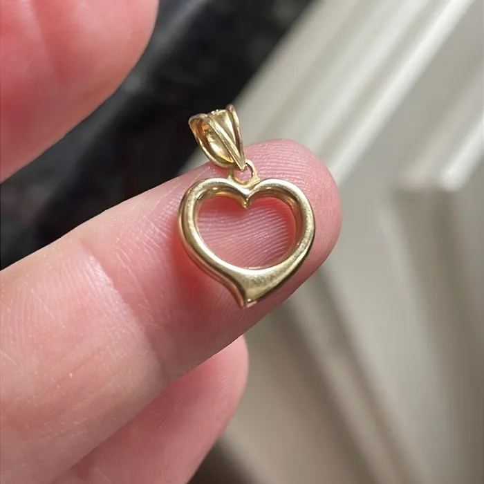 Necklaces Openwork Heart Pendant 10k Gold Vintage Vintage Paris Jewelry