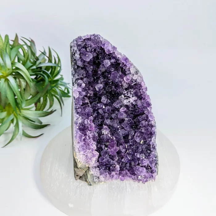 Rings Amethyst 375 Cut Base Geode LV7288 Bliss Crystals