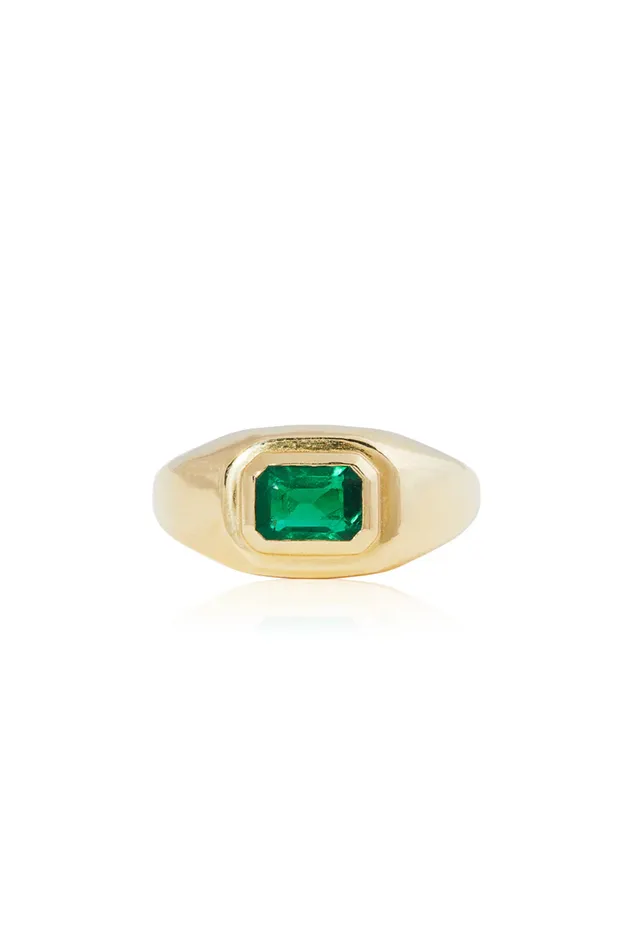 Rings Emerald Dome Ring Vada