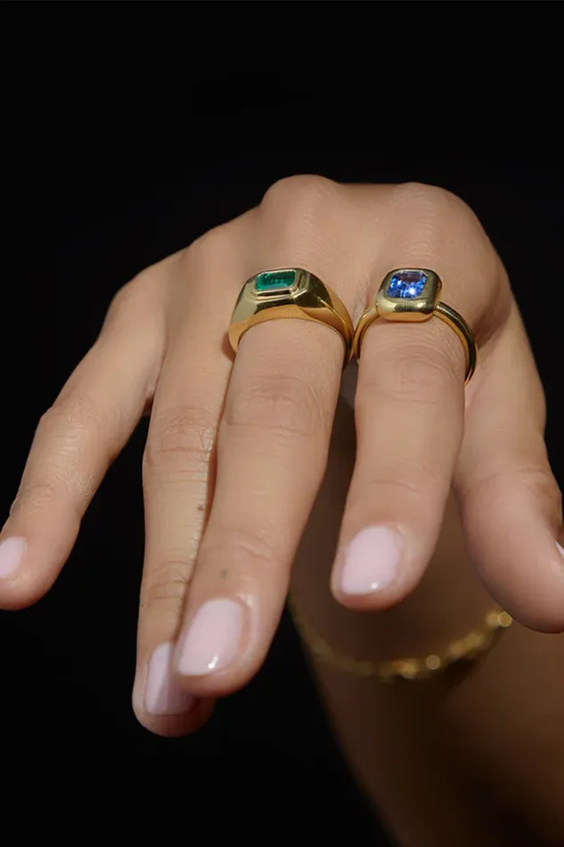Rings Emerald Dome Ring Vada Rings Emerald Dome Ring Vada