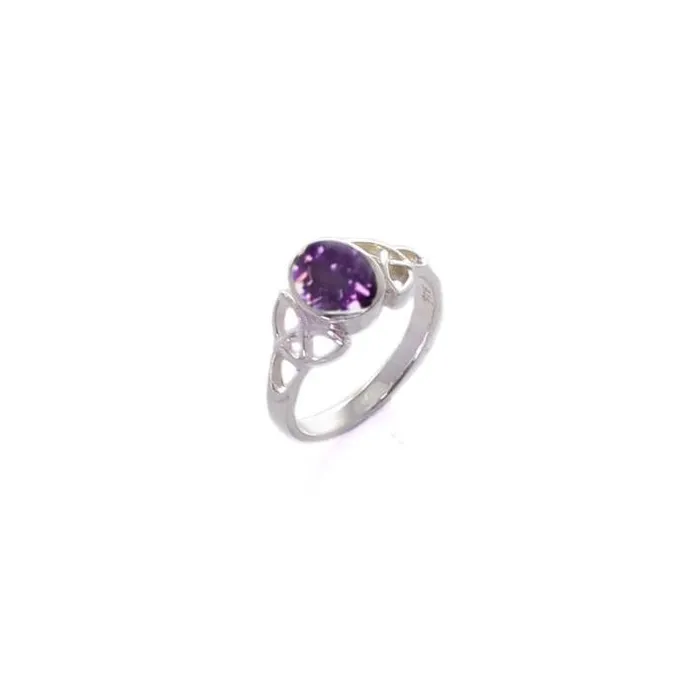Rings Killarney Celtic Jewelry Celtic Birthstone Ring Amethyst February