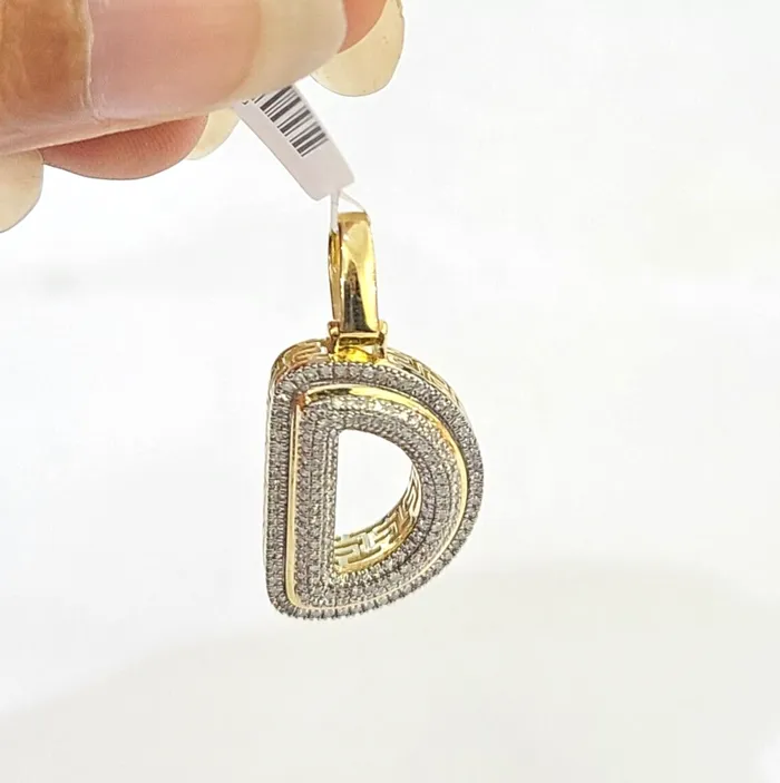 10k Yellow Gold Diamond Letter D Initial Alphabet Charm Pendant Real Genuine Globalwatches10 Charm Necklaces 10k Yellow Gold Diamond Letter D Initial Alphabet Charm Pendant Real Genuine Globalwatches10 Charm Necklaces