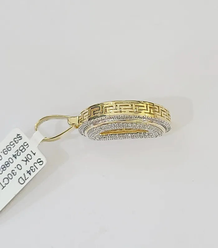 10k Yellow Gold Diamond Letter D Initial Alphabet Charm Pendant Real Genuine Globalwatches10 Charm Necklaces