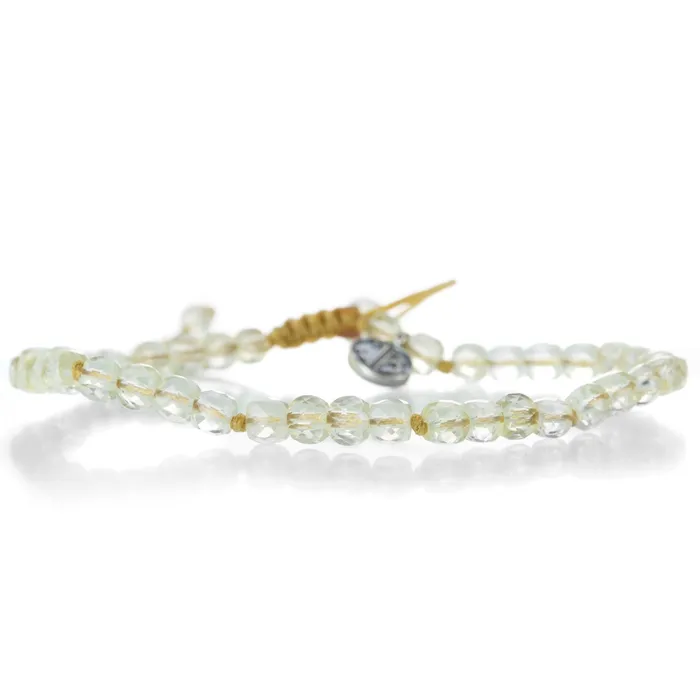 4mm Faceted Cube Ctrine Beaded Bracelet Joseph Brooks Bracelets