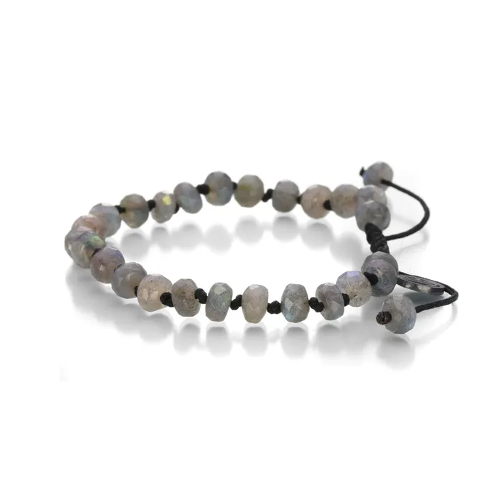 8mm Faceted Labradorite Adjustable Bracelet Joseph Brooks Bracelets