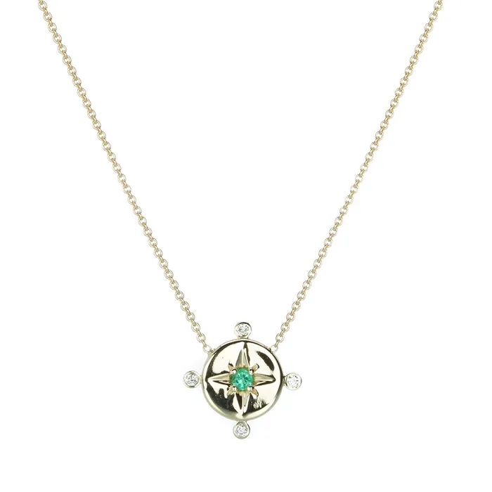 Alexis Kletjian Lucky Star Compass Pendant Necklace Necklaces