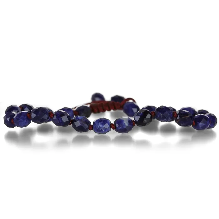 Bracelets 6mm Faceted Sodalite Bracelet Joseph Brooks