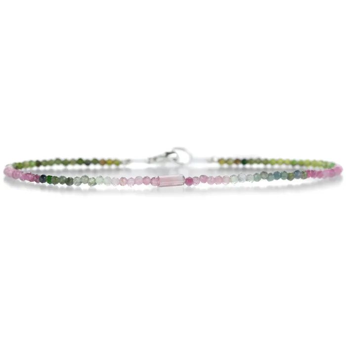 Bracelets Beaded Bracelet with Watermelon Tourmaline Margaret Solow