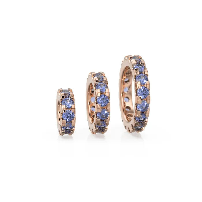 Charm Necklaces 14k Gold Roundel Tanzanite Charm Tanzanite Wheel Charm Round Charm Holder Eternity Round Tanzanite Band Connector December birthstone Jalvi Co Charm Necklaces 14k Gold Roundel Tanzanite Charm Tanzanite Wheel Charm Round Charm Holder Eternity Round Tanzanite Band Connector December birthstone Jalvi Co