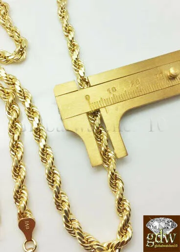 Charm Necklaces Gold and Diamond Real 10k Gold Mens Jesus Crucifix Cross Pendent Charm 26 Inch Rope ChainCuban