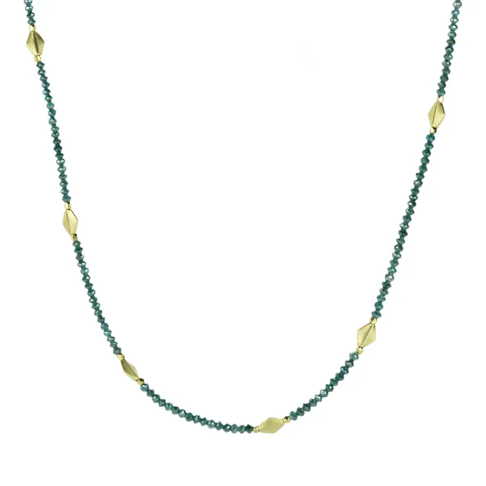 Faceted Blue Diamond Necklace Barbara Heinrich Necklaces