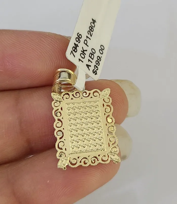 Gold and Diamond Necklaces 10k Gold Initial P Charm Rope Chain 1626 25mm SET Necklace Alphabet Pendant