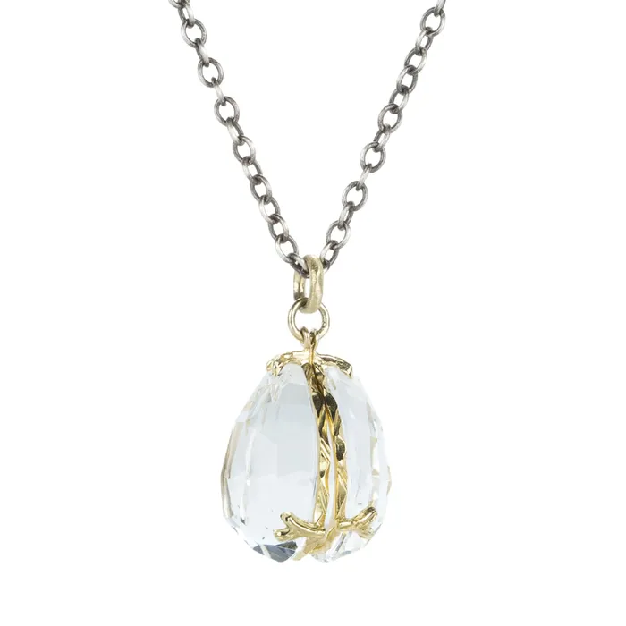 Jamie Joseph Necklaces Twin Locket Necklace with Rock Crystal