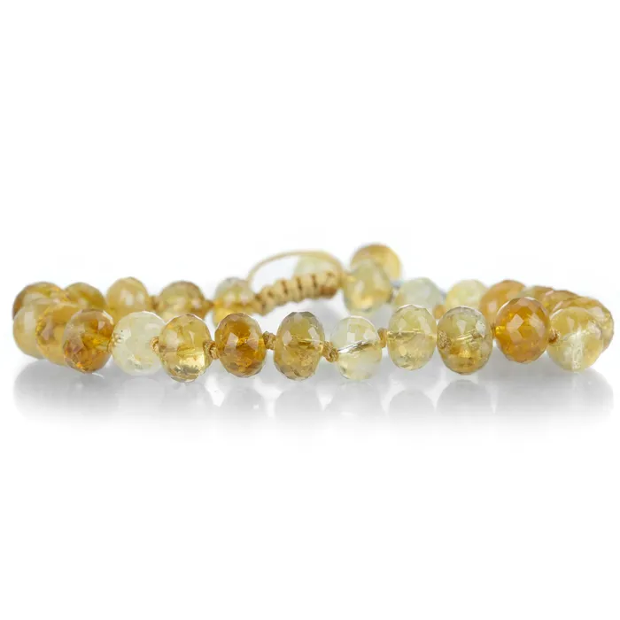 Joseph Brooks Bracelets 8mm Faceted Citrine Rondelle Bracelet