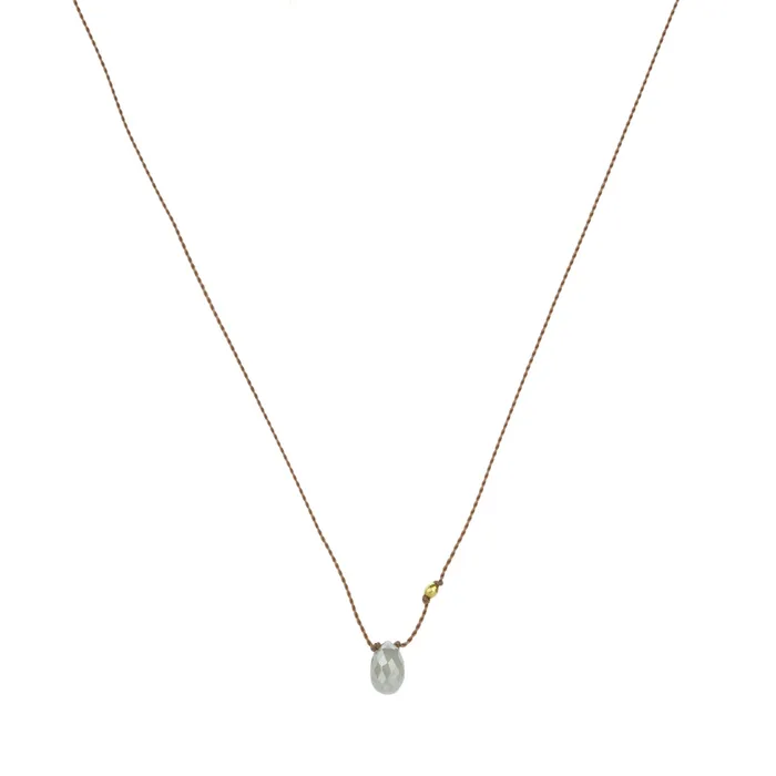Margaret Solow Necklaces Gray Diamond Briolette Pendant Necklace Margaret Solow Necklaces Gray Diamond Briolette Pendant Necklace