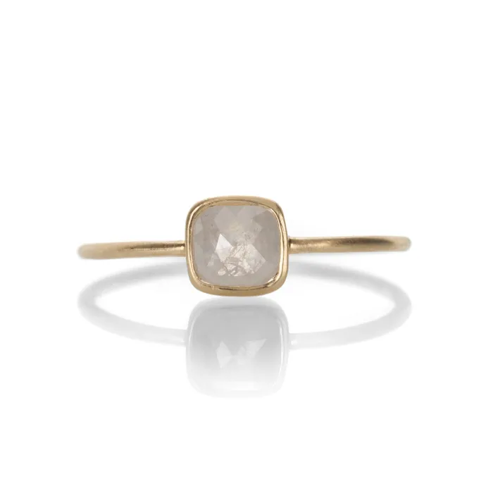 Margaret Solow Rings Square Diamond Ring