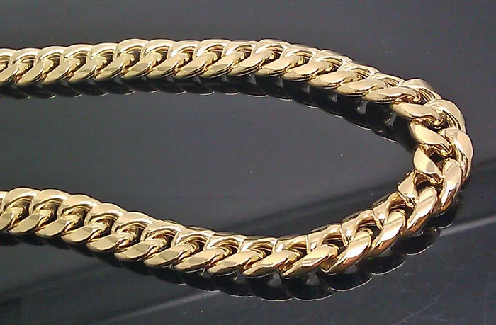 Necklaces 14k Gold Cuban Link Mens Chain Necklace 22 Inch 10MM Box lock Gold and Diamond Necklaces 14k Gold Cuban Link Mens Chain Necklace 22 Inch 10MM Box lock Gold and Diamond