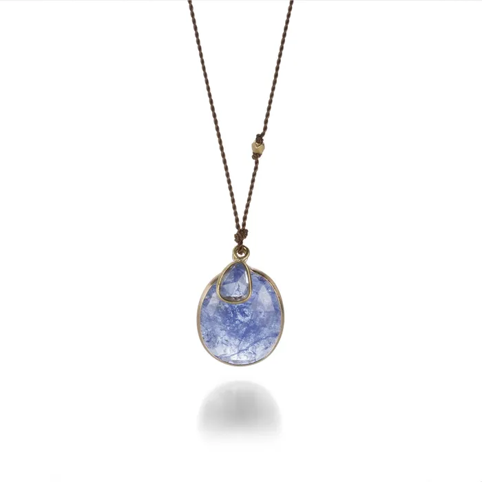 Necklaces Margaret Solow Tanzanite and Sapphire Necklace