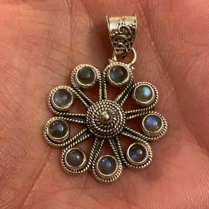 Necklaces Sophiareneboutique Sterling Silver Custom Swirl Rope Pendant