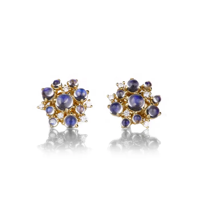 Paul Morelli Earrings Small Moonstone Bubble Stud Earrings