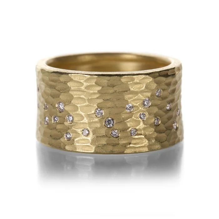 Rings Barbara Heinrich Glacier Band with Diamonds