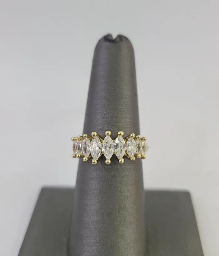 Rings Gold and Diamond Real 10k Yellow Gold Ring Wedding Engagement Casual 10Kt Genuine