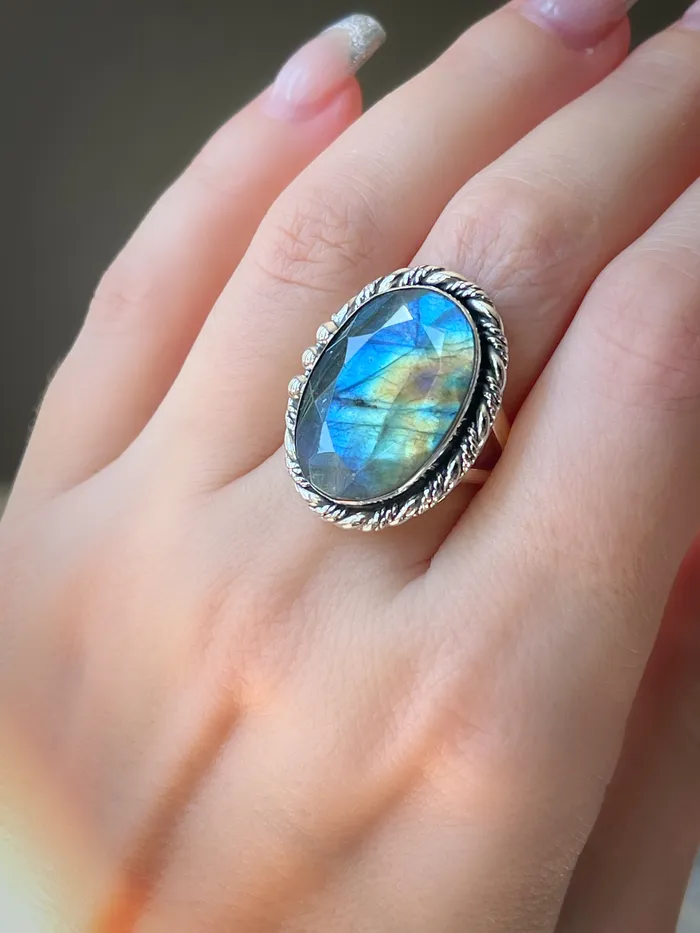 Sophiareneboutiquecom STERLING SILVER LABRADORITE ARTISAN RINGS Rings