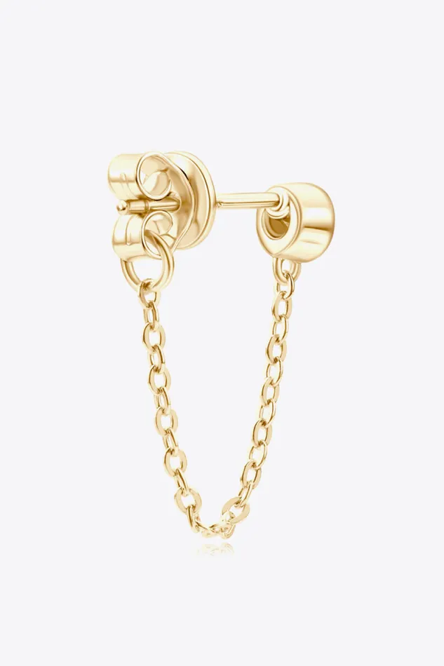 Trendsi Earrings Inlaid Moissanite Chain Earrings