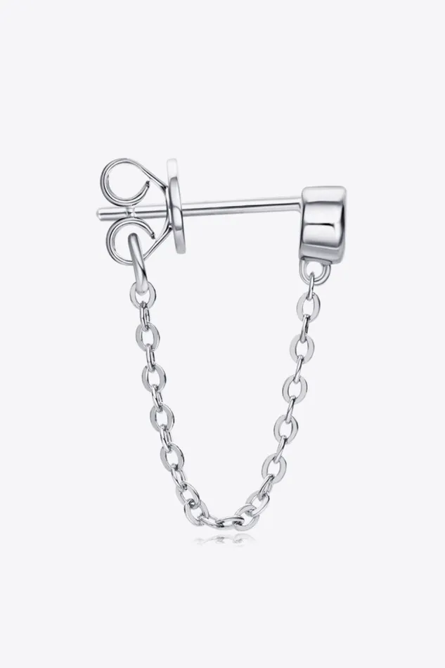 Trendsi Earrings Inlaid Moissanite Chain Earrings