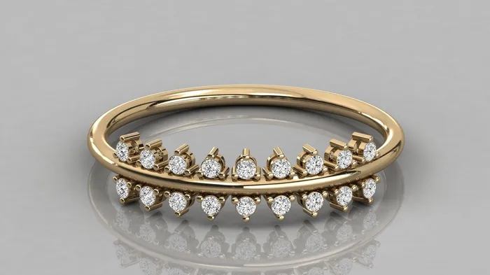 Womens Diamond Wedding Band in 14k Gold Double Row Prong Setting Diamond Wedding Band Unique Anniversary Ring Jalvi Co Rings Womens Diamond Wedding Band in 14k Gold Double Row Prong Setting Diamond Wedding Band Unique Anniversary Ring Jalvi Co Rings