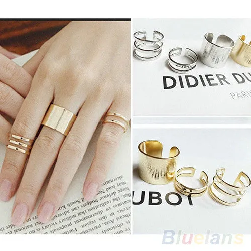3Pcs Above The Knuckle Open Ring for Women sparklingselections Rings