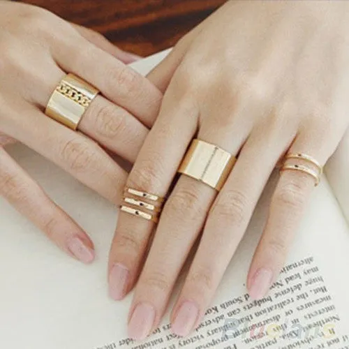 3Pcs Above The Knuckle Open Ring for Women sparklingselections Rings