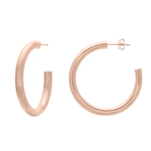 Alev Collection PreStyled Sets Thin Gold Tube Hoops