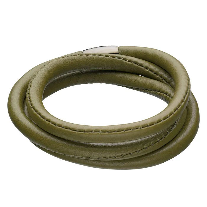 Bracelets STORY STORY by Kranz Ziegler Triple Wrap Olive Green Lambskin Bracelet RETIRED LIMITED QUANTITIES Bracelets STORY STORY by Kranz Ziegler Triple Wrap Olive Green Lambskin Bracelet RETIRED LIMITED QUANTITIES